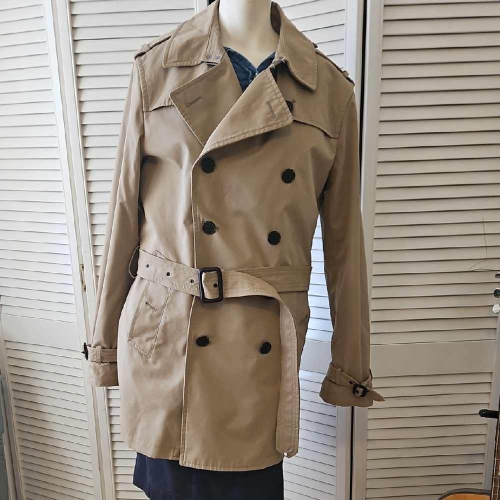 Banana Republic Womens Beige Trench Coat